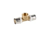 PEXAL BRASS Тройник (пресс) Ø26 (3,0) х 1/2" В х 20 (2,5) Valsir S.p.A. (VS0131319)