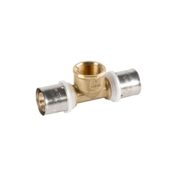 PEXAL BRASS Тройник (пресс) Ø32 (3,0) х 1/2" В х 32 (3,0) Valsir S.p.A. (VS0131321)