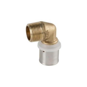 PEXAL BRASS Коліно (прес) Ø20 (2,5) x 1" З Valsir S.p.A. (VS0131016)