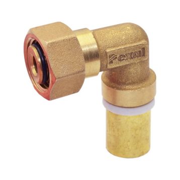 PEXAL BRASS Сборной элемент угловой (пресс) Ø20 (2,5) х 3/4" В Valsir S.p.A. (VS0131663)