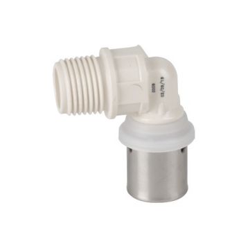 BRAVO PRESS PPSU Коліно d16 (2,0) х 1/2" ЗР Valsir S.p.A. (VS0150505 / VS0152505)