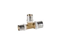 PEXAL BRASS Трійник (прес) Ø26 (3,0) х 20 (2,5) х 20 (2,5) Valsir S.p.A. (VS0170841)