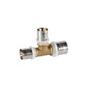 Тройник PEXAL BRASS (пресс) Ø20 (2,5) х 16 (2,25) х 20 (2,5) Valsir S.p.A. (VS0170821)