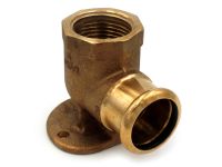 Коліно бронзове настінне під прес 685 Ø15 х 1/2" В AESPRES® RM (685102015)