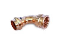 Колено медное под пресс 697U Ø15 х 1/2" С AESPRES UNIKO® RM (697102015U)