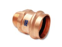 Переходник медный под пресс 687U Ø28 х 1" С AESPRES UNIKO® RM (687100028U)