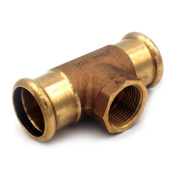 Тройник бронзовый под пресс 689 Ø35 х 1" В х 35 AESPRES® RM