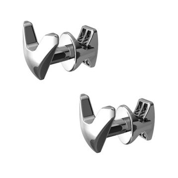 MB Fix VIP Комплект зручних тримачів рушника (2 шт.) для рушникосушарок трубчастого типу ХРОМ MB (89027S00)