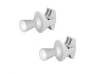 MB Fix DROP Комплект удобных держателей полотенца (2 шт.) для трубчатого радиатора БЕЛЫЙ MB (89A31T02 / 89031T00)