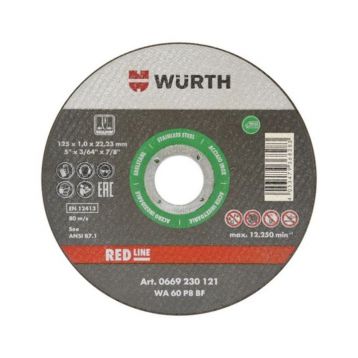 Круг отрезной WURTH GREEN-A2-SR-TH1,9-BR22,23-D230 мм (0669230231)