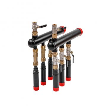 PRAWTECH Коллектор в сборе 7 выхода с расходомером Ø90 x 40 к геотермальным системам. (OZERR0704090)