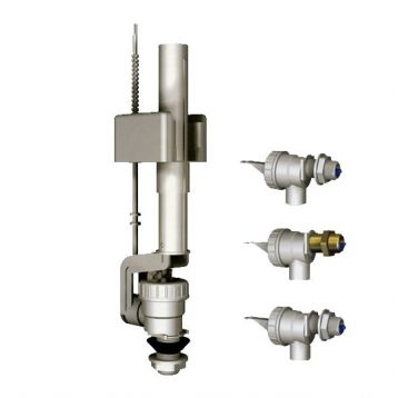 Кран наповнюючий для бачка унітаза Ø1/2" нижнє підключення пластик (ZND/111) К.К - POL Польща