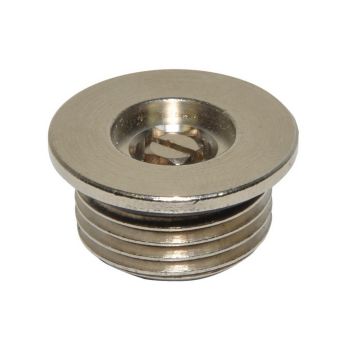 Кран повітровідвідний ручний ХРОМ Ø1/2" під декоративну кришку (ущільнення EPDM) Marvit Spa (103100319)