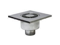 Трап вертикальний пластиковий хромований Ø50 х 150 мм REDI s.p.a. (CV15JCR / E2233CR)