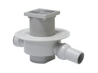 COR10X Трап горизонталиний поворотний з фланцем нержавіючий INOX Ø50 х 100 мм REDI s.p.a. (COR10X / E2266AI)