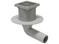 CNS010X Трап горизонтальный поворотный без гидрозатвора нержавеющий INOX Ø50 х 100 мм REDI s.p.a (CNS010X/E7910AI)