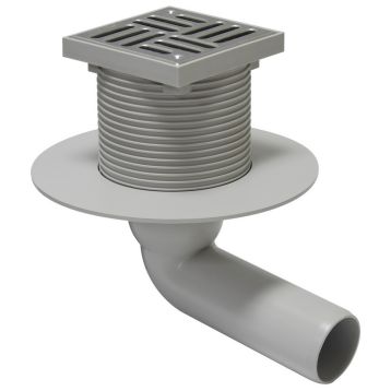 CNS010X Трап горизонтальний поворотний без гідрозатвору нержавіючий INOX Ø50 х 100 мм REDI s.p.a (CNS010X / E7910AI)