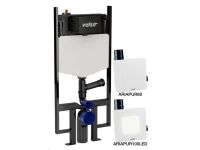 858375 Сливной бачок (пневматика) TROPEA S BLOCK ARIAPURE S90 100LED Valsir S.p.A. (VS0858375)