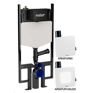 858375 Зливний бачок (пневматіка) TROPEA S BLOCK ARIAPURE S90 100LED Valsir S.p.A. (VS0858375)