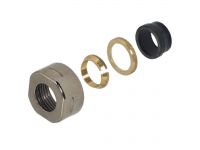 Гайка для медной трубы Carlo Poletti Srl Ø15 мм x 3/4" EK BLACK CHROME (A33109BNEK)