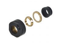 Гайка для медной трубы Carlo Poletti Srl Ø15 мм x 3/4" EK BLACK GLOSS (A33109E9005LEK)