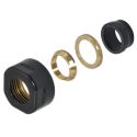 Гайка для мідної труби Carlo Poletti Srl Ø15 мм x 3/4" EK BLACK GLOSS (A33109E9005LEK)