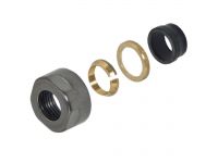 Carlo Poletti Гайка для мідної труби Ø15 мм x 3/4" EK PVD GUN METAL BRUSHED (A33109PVDGMBEK)