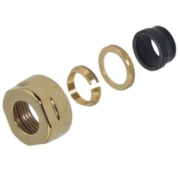 Carlo Poletti Гайка для мідної труби Ø15 мм x 3/4" EK PVD PALE GOLD GLOSS (A33109PVDPGGEK)