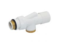 Кран відсік. реверс. БІЛИЙ корпус+штуцер Ø1/2" х 24-19 FIRST REVERSA Carlo Poletti Srl (V19811EF)