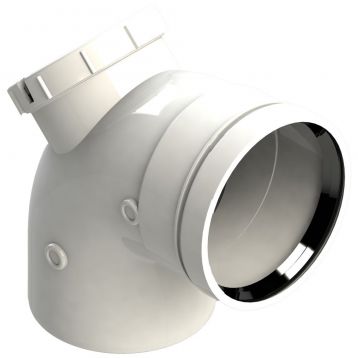 Колено для конденсационных котлов d100 mm - 90 ° с инспекционным отверстием GROPPALLI S.R.L. (BB5192)