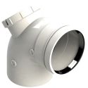 Коліно для газового конденсаційного котла d100 mm - 90 ° з інспекційним отвором GROPPALLI SRL (BB5192)