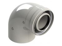 Колено коаксиальный для конденсационных котлов d60/100 mm - 90 ° GROPPALLI S.R.L. (A38163)
