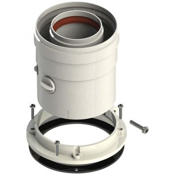 Вертикальный коаксиальный адаптер d60/100 с отверстием для тестирования для традиционных котлов GROPPALLI S.R.L. (A31857)