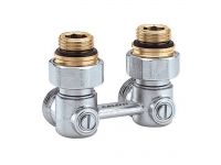 301143 Кран нижнього підключення сталевого радіатора Ø1/2" х 3/4" кутовий Caleffi S.p.a.