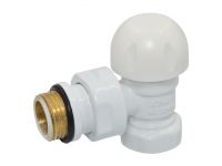 V141310EF Термоклапан кутовий БІЛИЙ корпус+штуцер Ø1/2" FIRST THERMO Carlo Poletti Srl