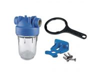 Фільтр-колба Atlas Filtri DP MONO TS (прозора) Ø1" OT (латунь) 5" 45°C 8 bar (RA1350701)