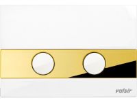 Клавіша (механіка) TROPEA S P5 ABS пластик GOLD/WHITE Valsir S.p.A. (VS0869404)