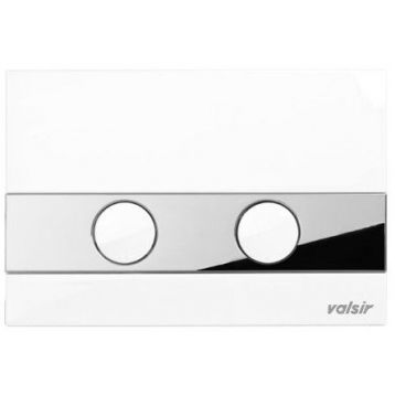 869402 Клавиша (механика) TROPEA S P5 белая + хром ABS пластик Valsir S.p.A. (VS0869402)