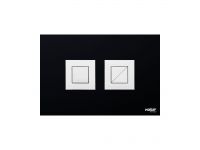 VS0878871 Клавіша (пневматика) BLACK & WHITE AL Black (матова квадратна) Valsir S.p.A.