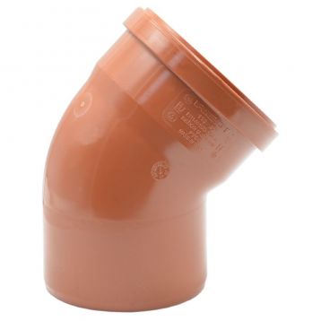 1124091 Коліно (зовнішня каналізація) 400 45 ° PVC (Ral 8023) REDI spa