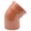 Коліно (зовнішня каналізація) Ø110 45° PVC (Ral 8023) REDI s.p.a. (012115E)