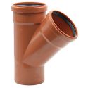 Тройник (наружная канализация) Ø110/110 45° PVC (Ral 8023) REDI s.p.a. (030115E)