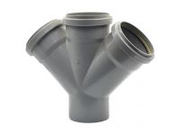 0361642 Крестовина (наружная канализация) 160 45° PVC (Ral 7037) REDI s.p.a.