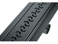 Решітка ARCO BLACK нержавіюча полірована L900 мм Capricorn S.A. (9-2993-900-00-35-10)