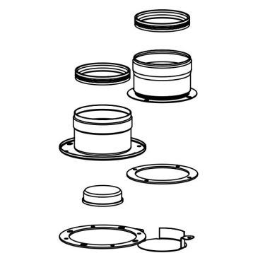 Nova Florida Комплект для распределительного ПО и ГВ для котлов Ø80 мм FONDITAL (0SDOPPIA11)