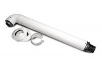 Комплект димохід коаксіальний подовжувач для турбованих / традиційних котлів d60/100 AL + Fe