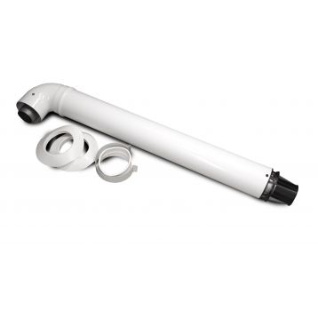 Комплект дымоход коаксиальный удлинитель для турбированых / традиционных котлов d60/100 PP-R+Fe