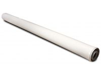 Дымоход коаксиальный удлинитель с раструбом для традиционных котлов d60/100 AL+FE L-3м