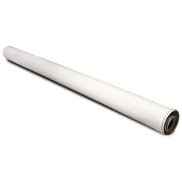 Дымоход коаксиальный удлинитель с раструбом для традиционных котлов d60/100 AL+FE L-3м