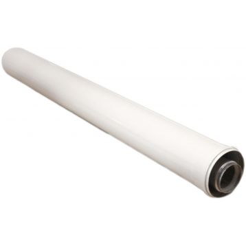 Дымоход коаксиальный удлинитель с раструбом для традиционных котлов d60/100 AL+FE L-1м